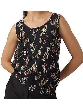 Top de Mulher Verde Estampado Vero Moda Easy