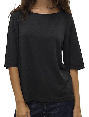 Top Preto Feminino Vero Moda Kanva