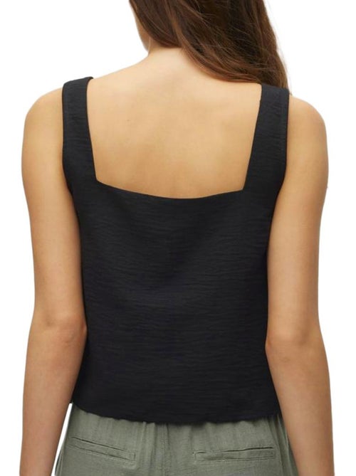 Top Preto Feminino Vero Moda Kita - Kiabi