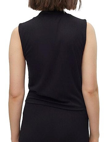 Top preto feminino vero moda mary