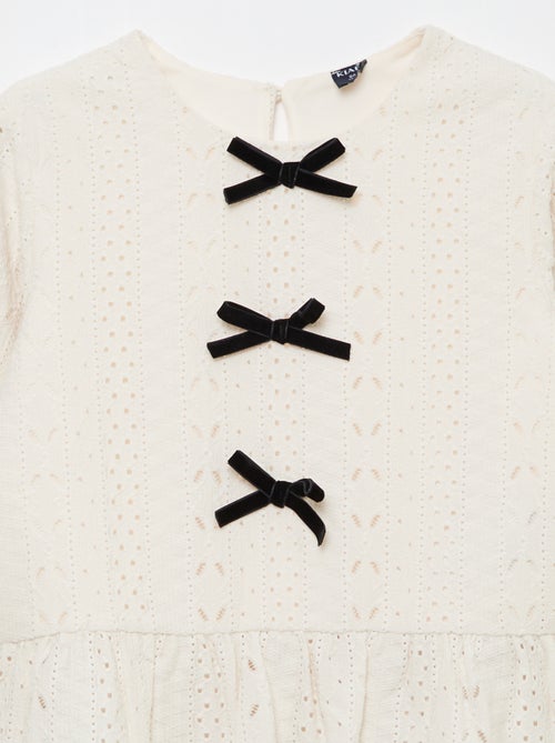 Top rendado com nós de fantasia - Kiabi