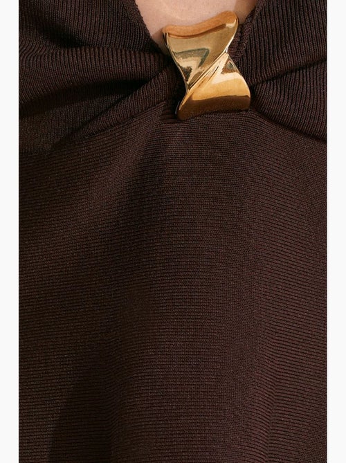Top sem costura decote halter peplum dilvin - Kiabi
