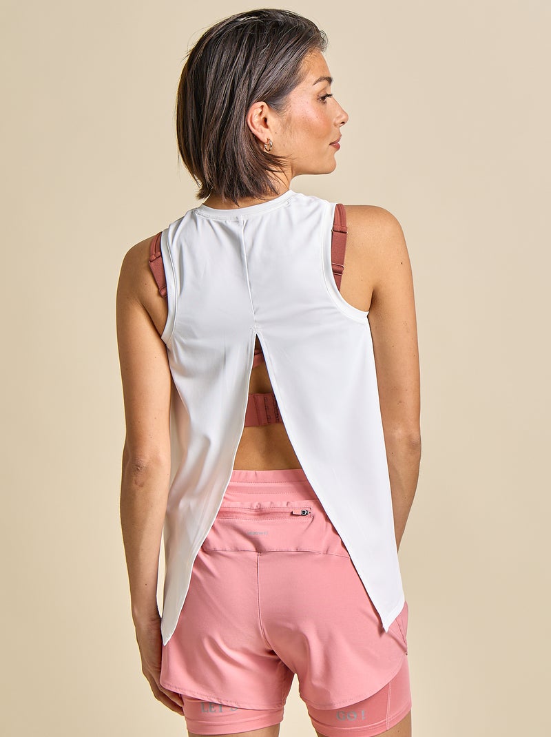 Top sem mangas com cavas oversize - (ekstract) Branco - Kiabi