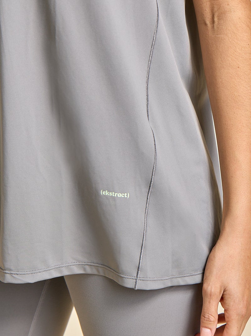 Top sem mangas com cavas oversize - (ekstract) Cinza - Kiabi