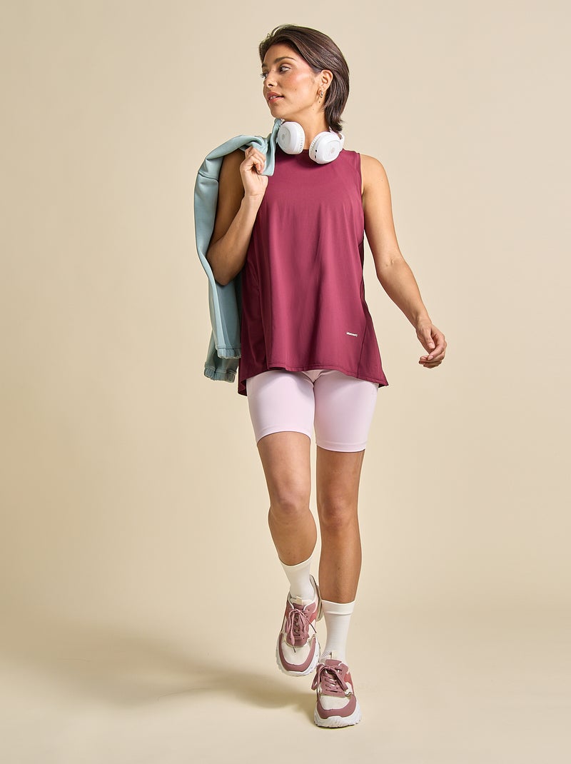 Top sem mangas com cavas oversize - (ekstract) Vermelho - Kiabi