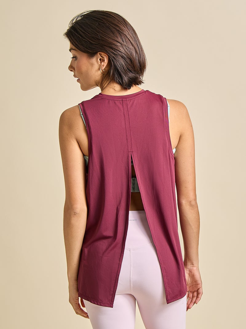 Top sem mangas com cavas oversize - (ekstract) Vermelho - Kiabi