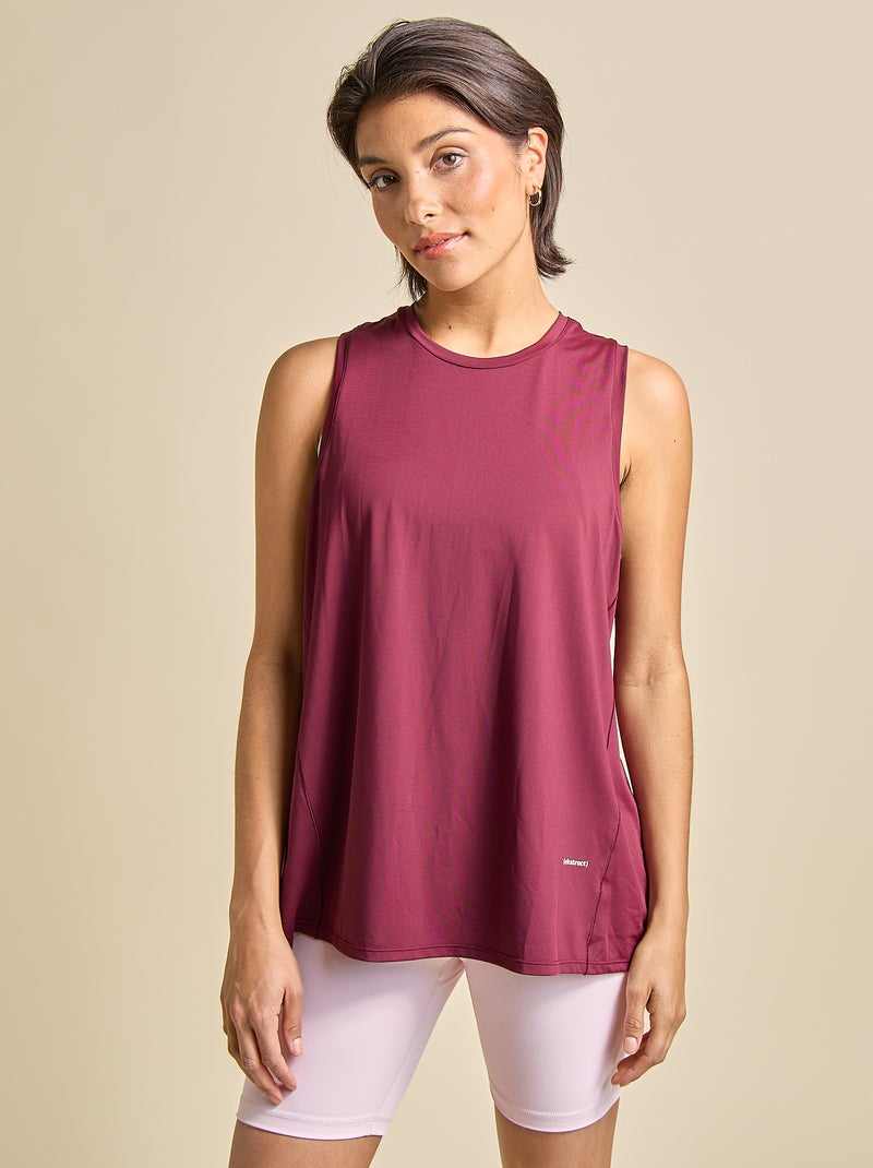 Top sem mangas com cavas oversize - (ekstract) Vermelho - Kiabi