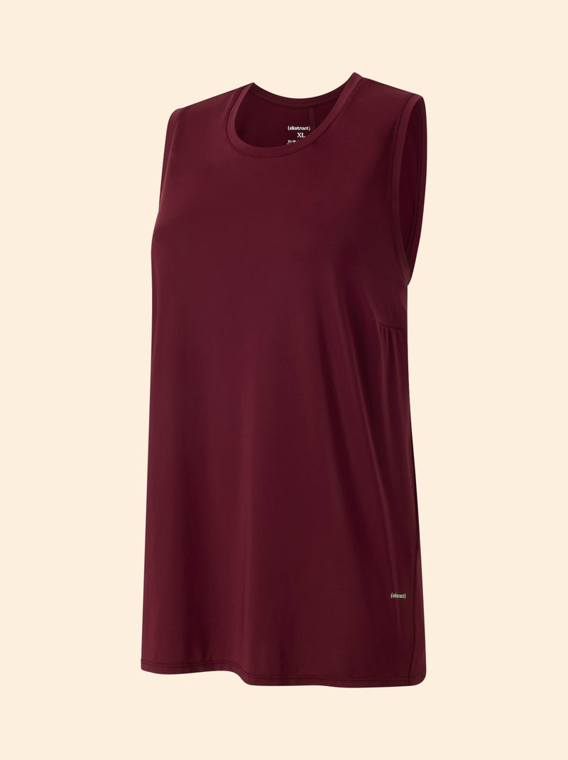 Top sem mangas com cavas oversize - (ekstract) Vermelho - Kiabi