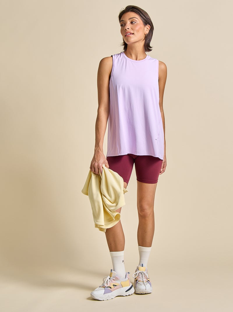 Top sem mangas com cavas oversize - (ekstract) Violeta - Kiabi