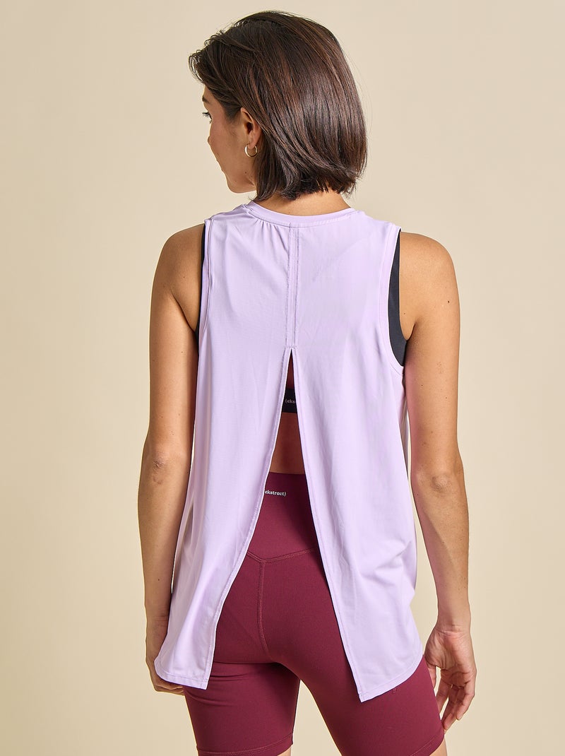 Top sem mangas com cavas oversize - (ekstract) Violeta - Kiabi