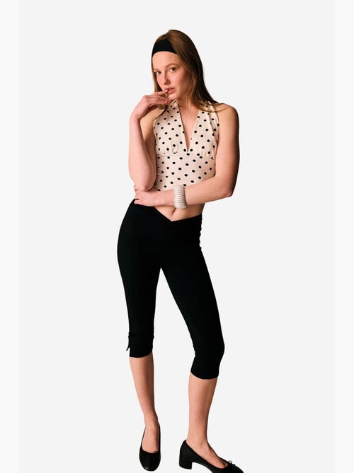 Top sem mangas decote halter bolinhas penti - Kiabi Top sem mangas decote halter bolinhas penti - Kiabi
