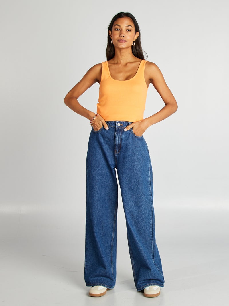 Top sem mangas LARANJA - Kiabi