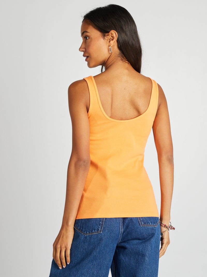 Top sem mangas LARANJA - Kiabi