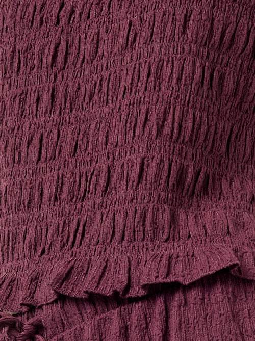 Top smockado sem mangas - Kiabi