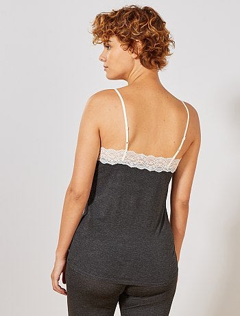 Top soltinho com renda - Kiabi