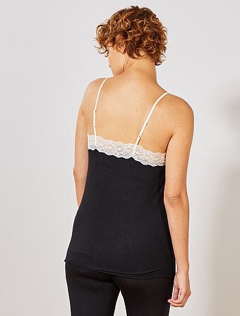 Top soltinho com renda - Kiabi