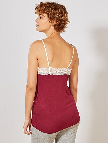 Top soltinho com renda - Kiabi