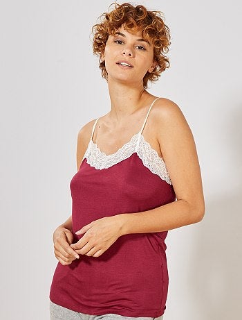 Top soltinho com renda - Kiabi