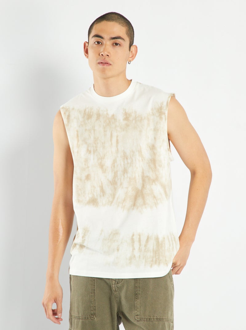 Top tie and dye em jersey BEGE - Kiabi