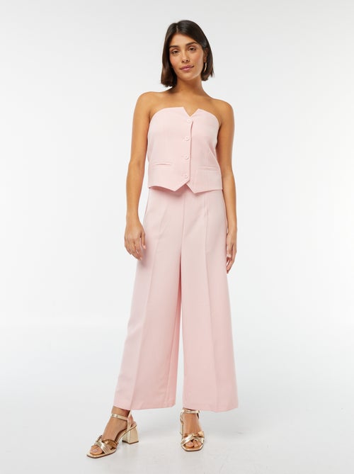 Top tipo corpete com botões - Kiabi