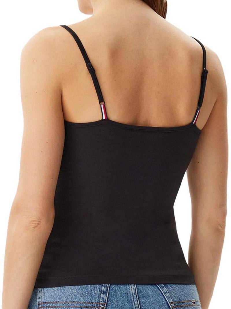 Top Tommy Jeans Essential de Alças Preto para Mulher Preto - Kiabi