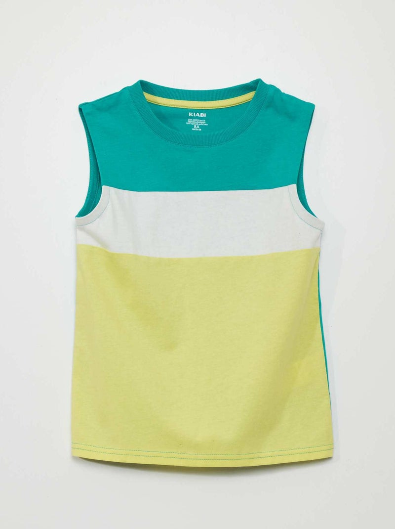 Top tricolor AMARELO - Kiabi