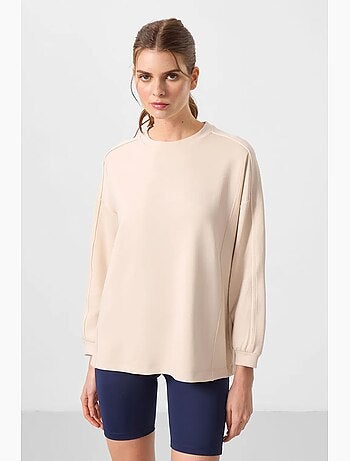 Top túnica oversized comprido às riscas tommy