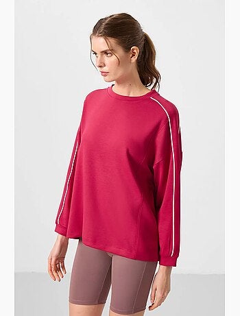 Top túnica oversized comprido às riscas tommy