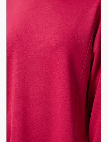 Top túnica oversized comprido às riscas tommy