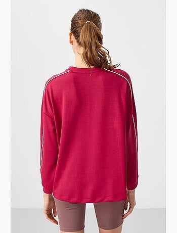 Top túnica oversized comprido às riscas tommy
