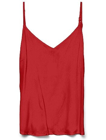 Top Vermelho Vero Moda Eassy para Mulher