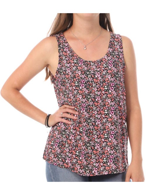 Top Vero Moda Easy para Mulher com Estampado Rosa e Preto - Kiabi Top Vero Moda Easy para Mulher com Estampado Rosa e Preto - Kiabi