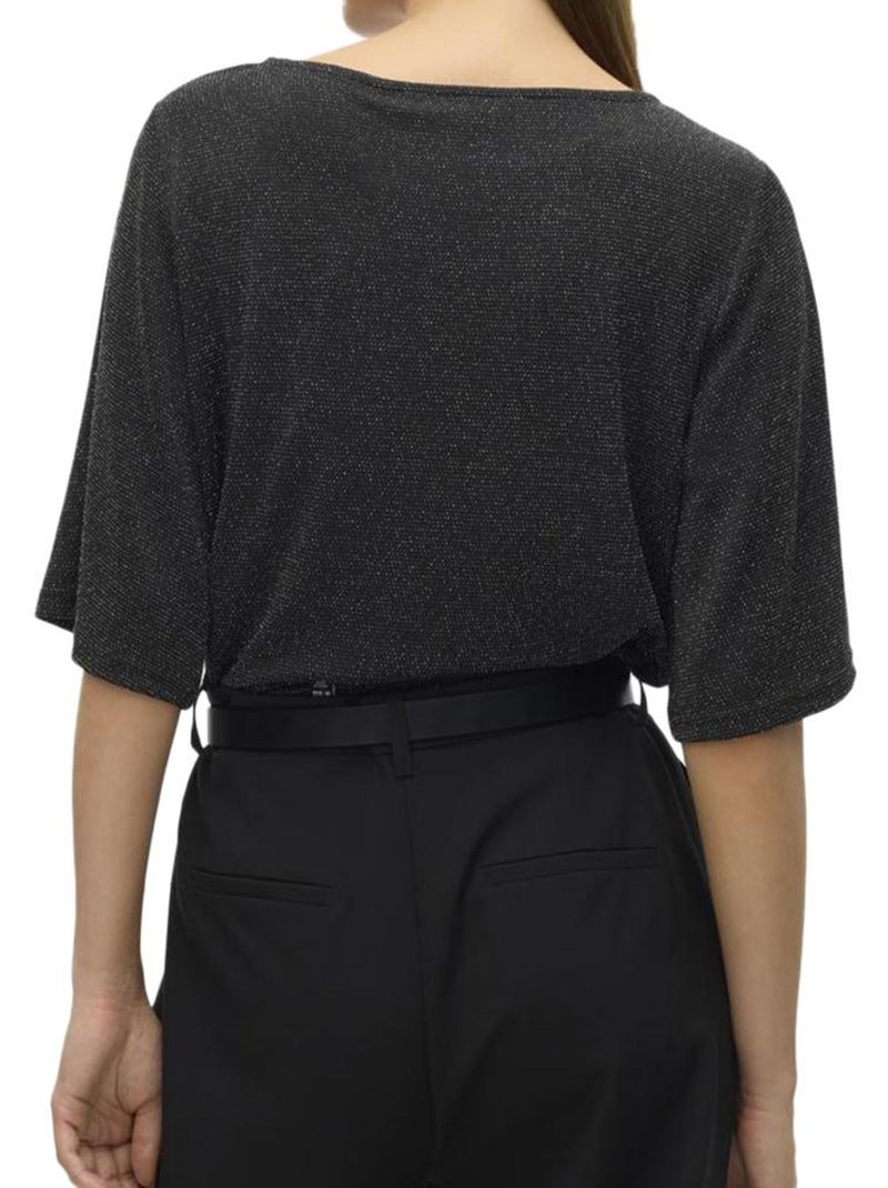 Top Vero Moda Kanva para Mulher Preto/Prateado Preto Prateado - Kiabi