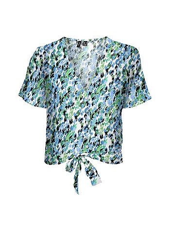 Top vero moda measy estampado bege para mulher