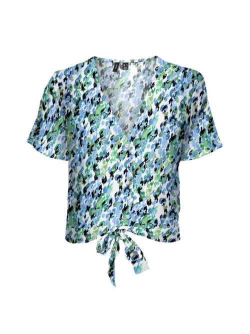 Top Vero Moda Measy Estampado Azul para Mulher - Kiabi Top Vero Moda Measy Estampado Azul para Mulher - Kiabi