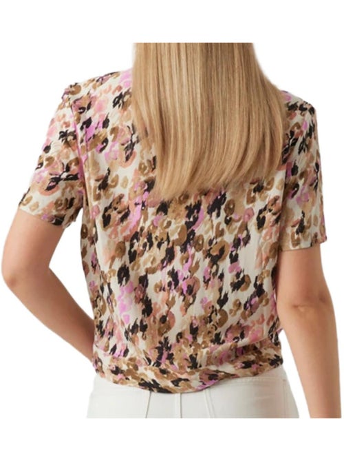 Top vero moda measy estampado bege para mulher - Kiabi