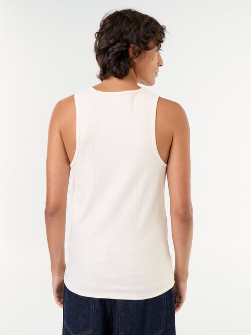 Tops sem mangas em jersey canelado - Kiabi