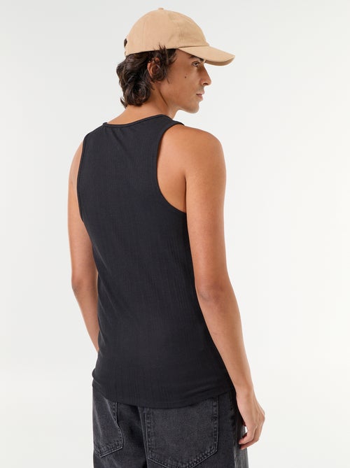 Tops sem mangas em jersey canelado - Kiabi