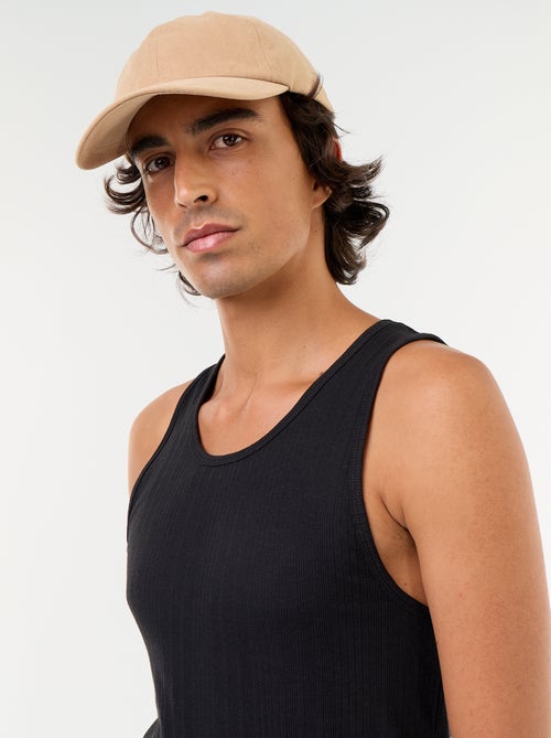 Tops sem mangas em jersey canelado - Kiabi