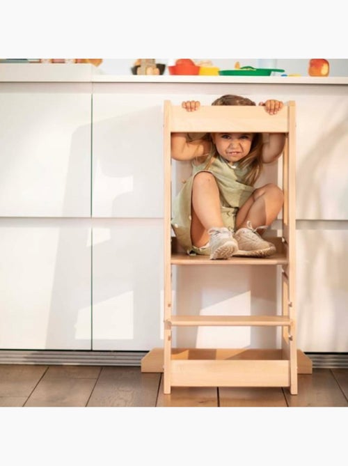 Torre de aprendizagem infantil em madeira | tissi - Kiabi Torre de aprendizagem infantil em madeira | tissi - Kiabi