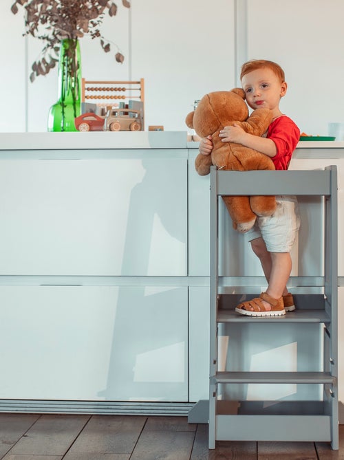 Torre de aprendizagem infantil em madeira | tissi - Kiabi Torre de aprendizagem infantil em madeira | tissi - Kiabi