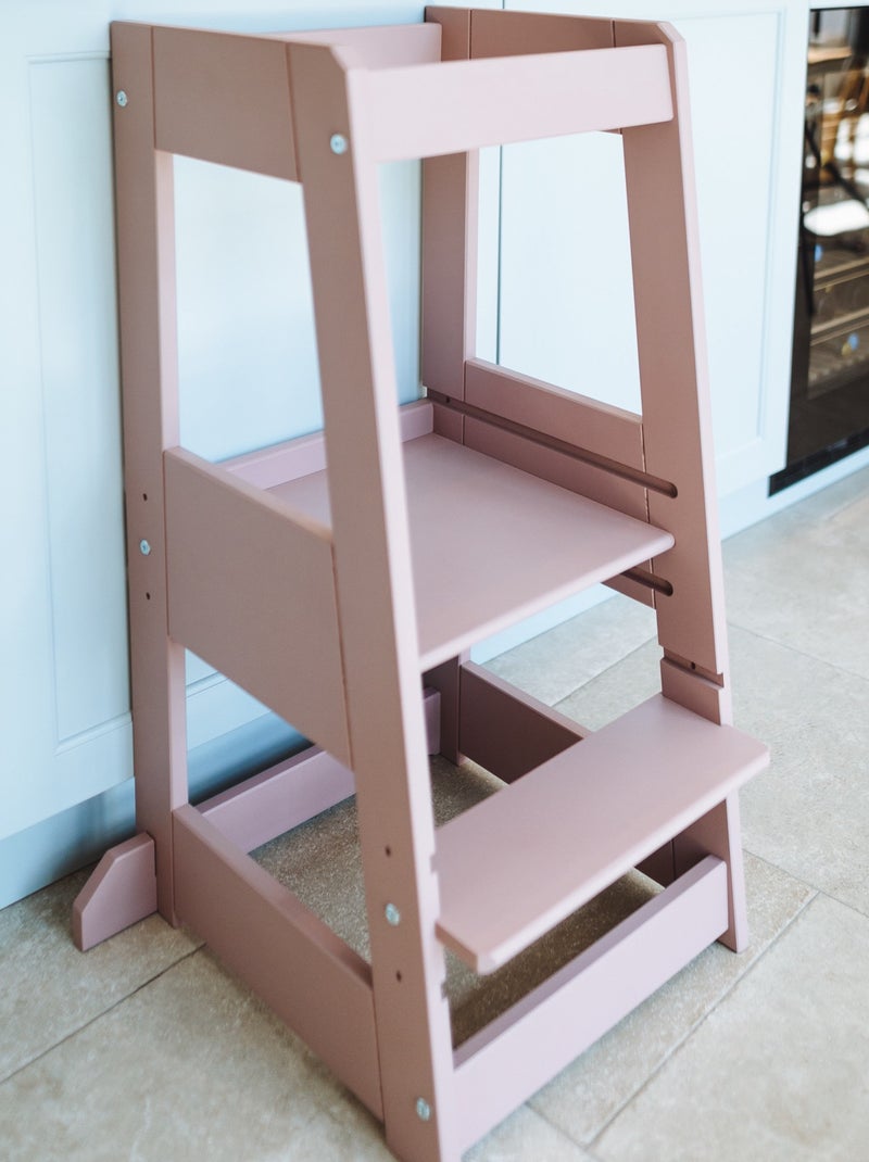 Torre de aprendizagem infantil em madeira | tissi Rosa - Kiabi