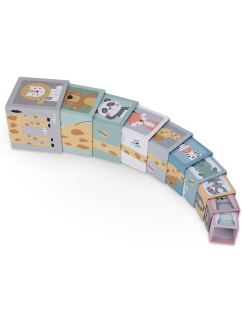 Torre de empilhar 10 cubos animais numeros brinquedo aprendizagem mamabrum - Kiabi Torre de empilhar 10 cubos animais numeros brinquedo aprendizagem mamabrum - Kiabi