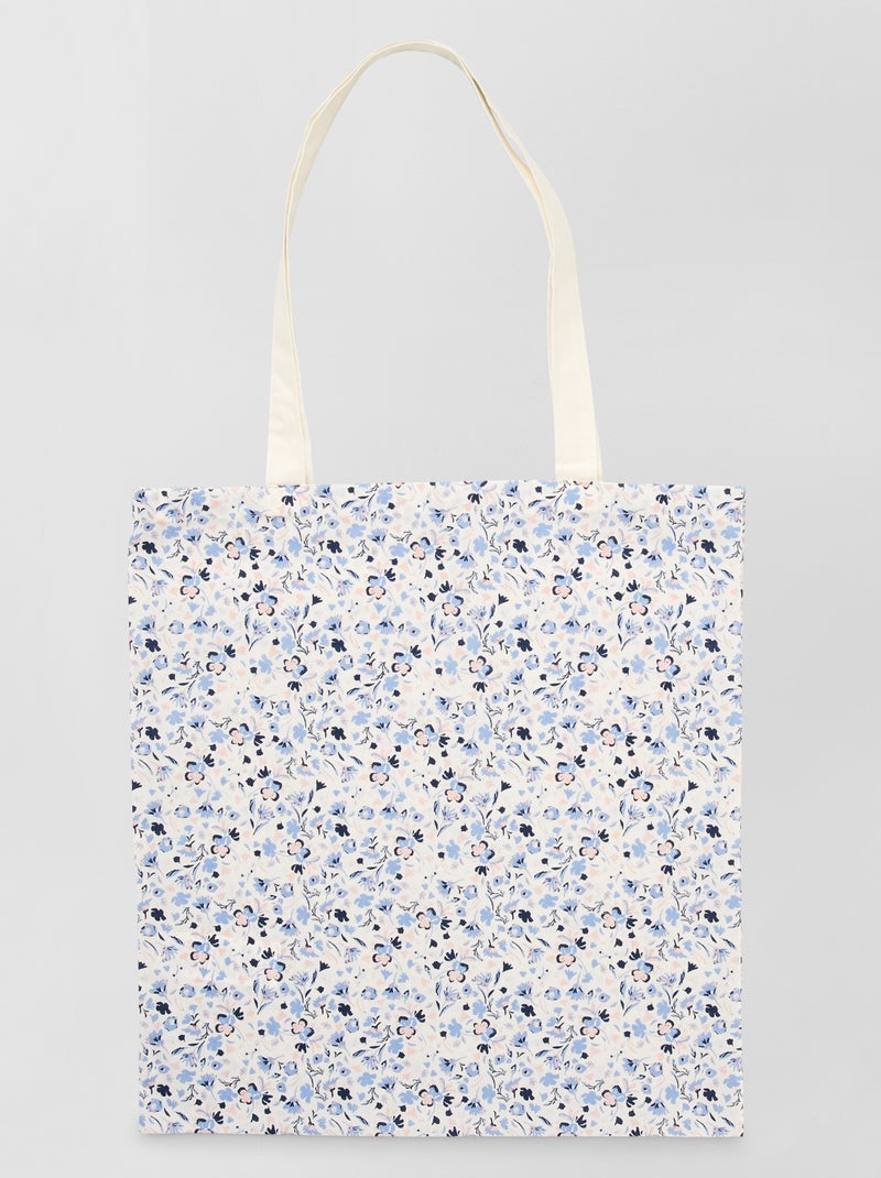 Tote bag com estampado BRANCO - Kiabi
