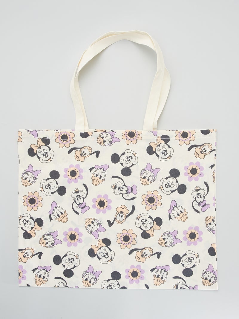 Tote bag com estampado 'Disney' BRANCO - Kiabi