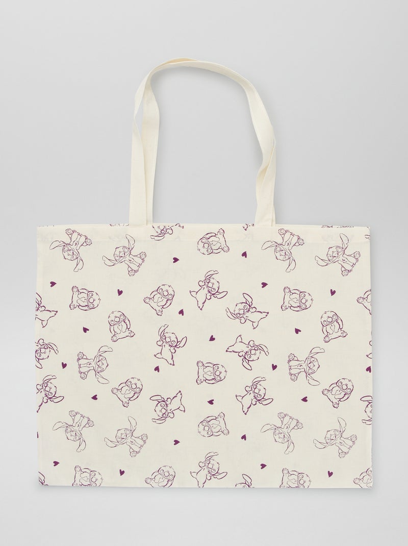 Tote bag com estampado 'Disney' BRANCO - Kiabi