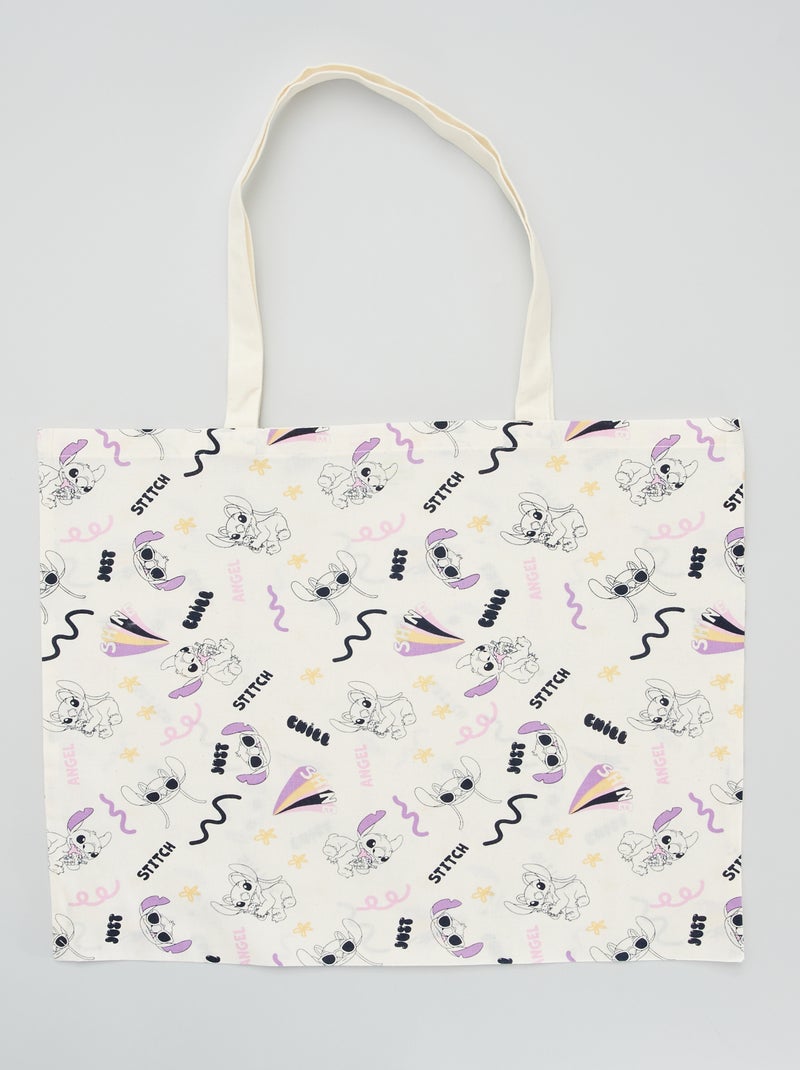 Tote bag com estampado 'Disney' BRANCO - Kiabi
