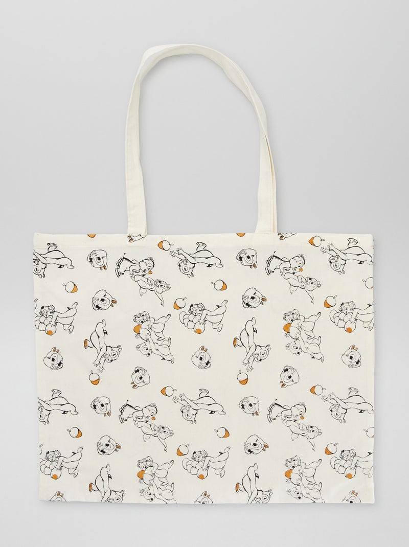 Tote bag com estampado 'Disney' BRANCO - Kiabi