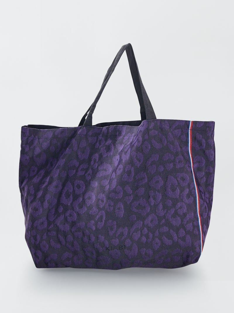 Tote bag de formato grande 'Les Tissages de Charlieu' ROXO - Kiabi