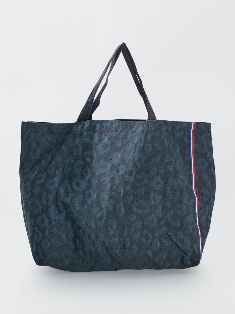 Tote bag de formato grande 'Les Tissages de Charlieu' VERDE - Kiabi